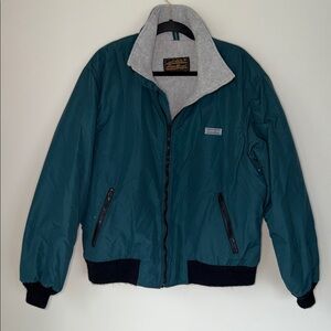 Vintage Gold Tag Eddie Bauer Fleece Lined Windbreaker Bomber Jacket